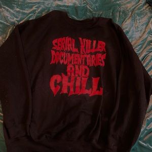 Wicked clothes serial killer documentary and chill sweatshirt